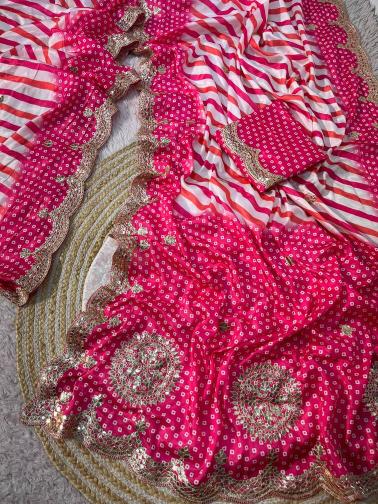 Vinayak digital lehriya saree wholesale ladies